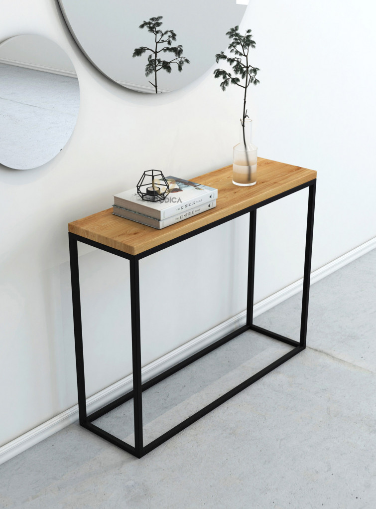 Loft Konsole aus Eiche 01