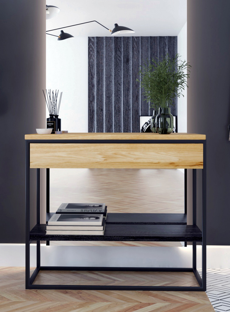 Loft Konsole aus Eiche 04