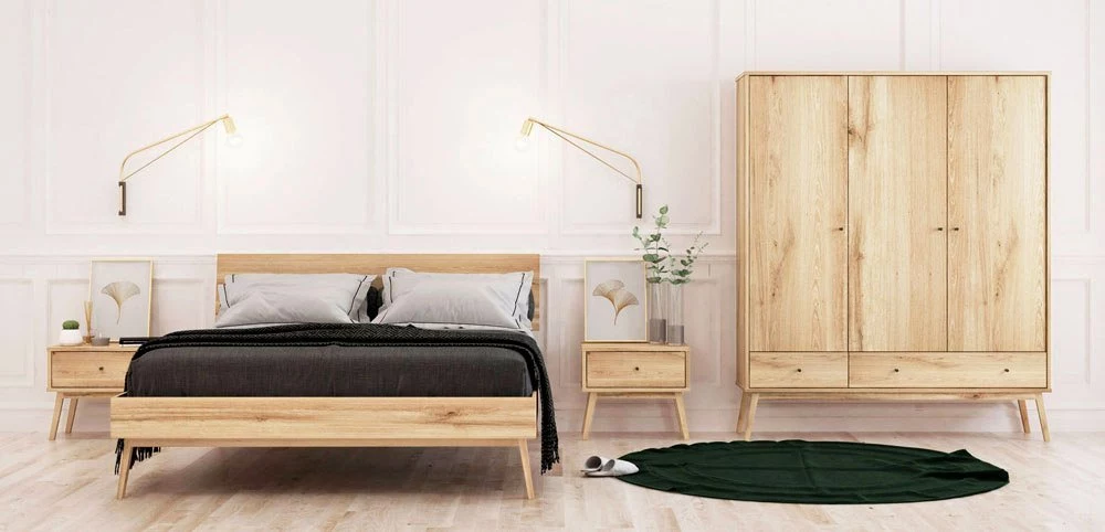 Eichenbetten Malaga für Schlafzimmer