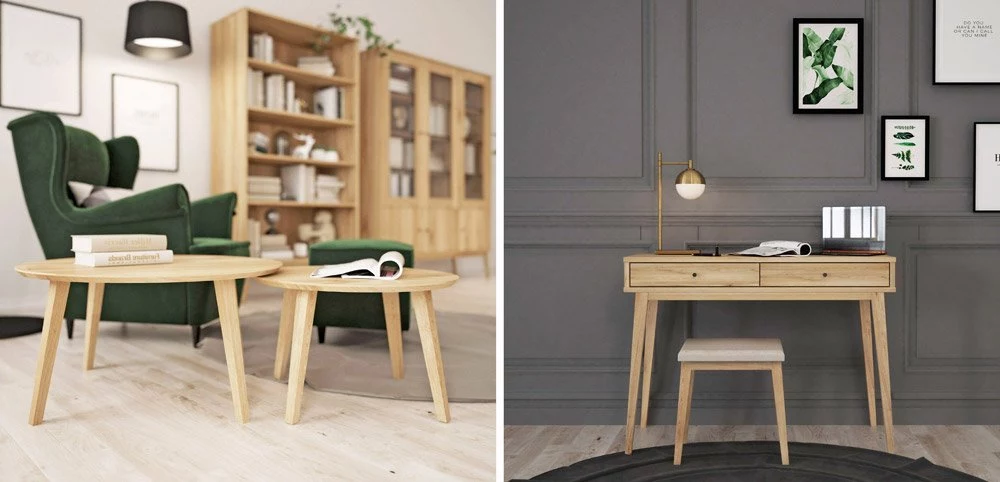 Frisierkommoden aus Massivholz Malaga