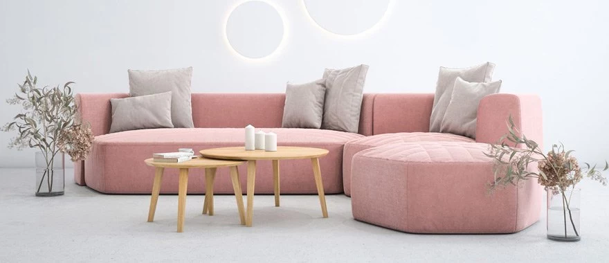Couchtische Eiche mit Metallfüßen 100% Massivholz