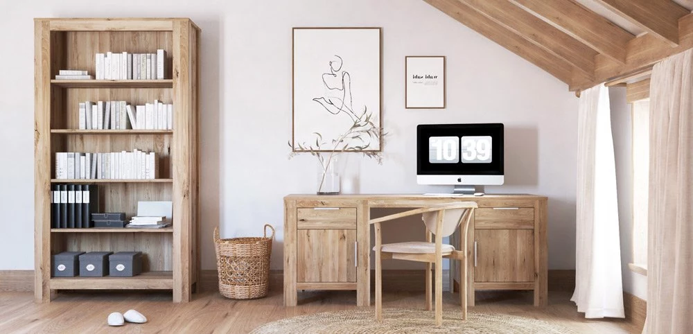 Vitrinen und Regale aus Eiche Vernalis